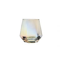 Glass Tumbler Iridescent 11 Oz.