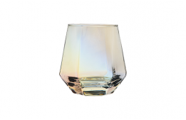 Glass Tumbler Iridescent 11 Oz.