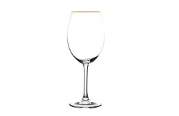 Wine Glass Cella Gold Rim 15 Oz.