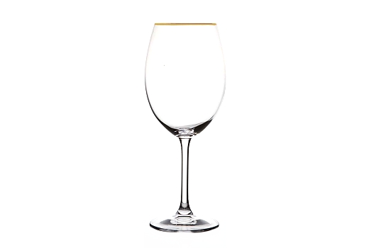 Wine Glass Cella Gold Rim 15 Oz.