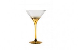 Martini Glass 10 oz Celeste Gold
