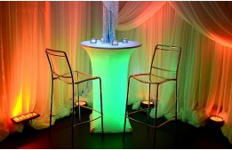 Illuminated Spandex Table