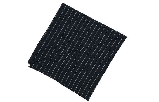 Napkin Pin Stripe Black and White