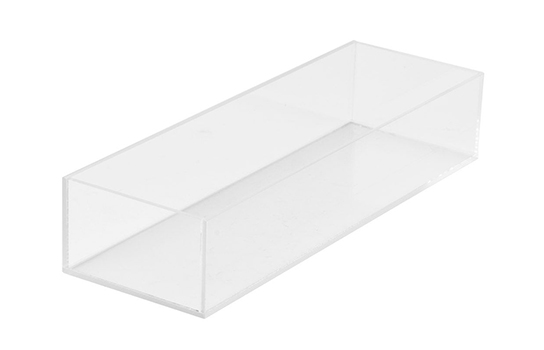 Clear Plexiglass Rectangle Box 5" x 21" x 4.25"