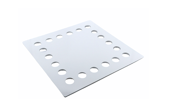 Tray Plexiglass with Holes 12"