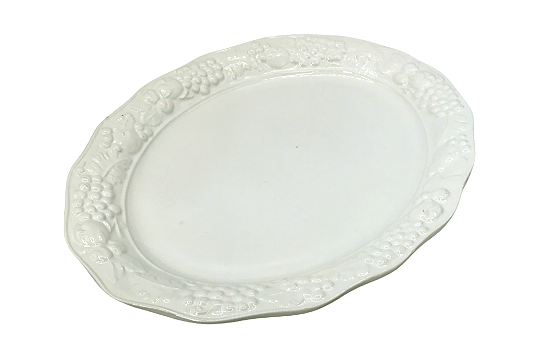 Ambiance Oval Dish White 13" x 18"
