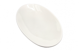 Oval Platter Brigitte White 8" x 16"