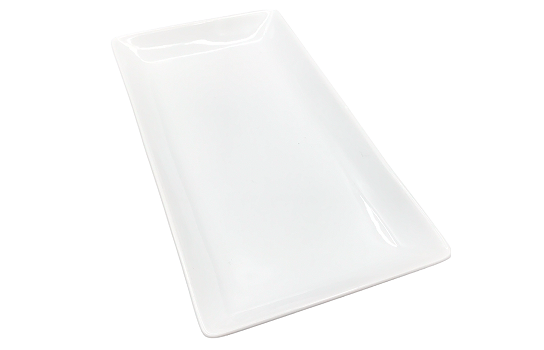 White Rectangular Platter 12" x 6" x 1.5" 