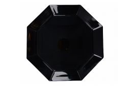 Service Plate Octo Black 12"