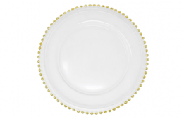 Service Plate Gala Gold Bead
