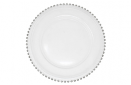 Service Plate Gala Silver Bead 13"