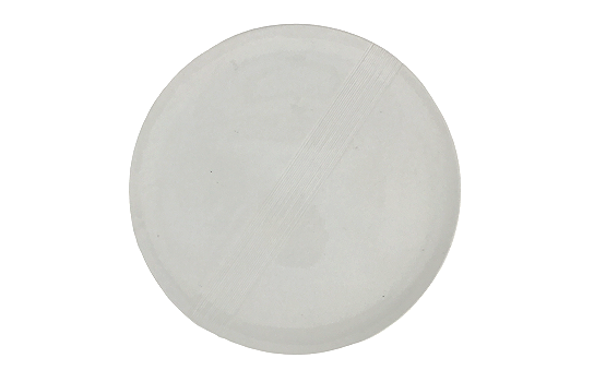 Service Plate White Stripe 12"