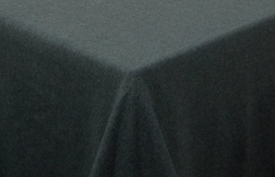 Tablecloth Flannel Charcoal Grey 156" x 96" Rectangle