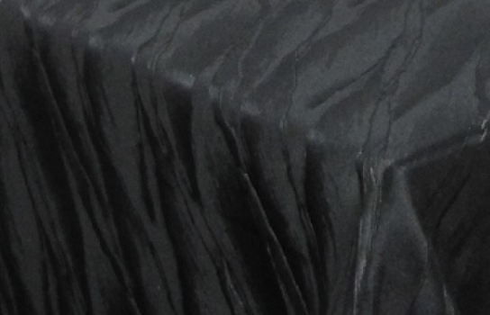 Tablecloth Moire Elite Black 120" x 72" Rectangle