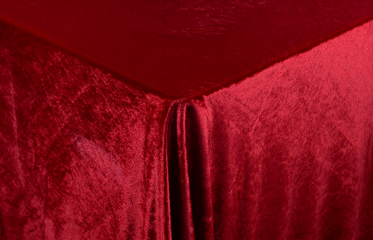 Tablecloth Velour Red 144" x 88" Rectangle