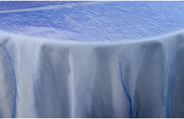Tablecloth Organza Blue Crush 110" Round