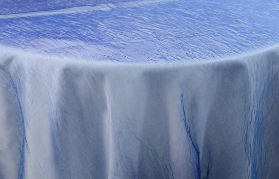 Tablecloth Organza Blue Crush 110" Round