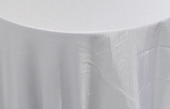 Tablecloth Sateen White 118" Round