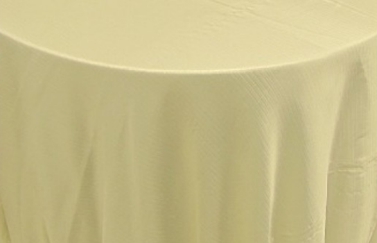 Tablecloth Sateen Ivory 118" Round