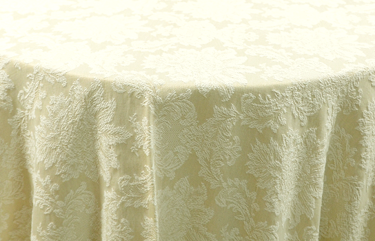 Tablecloth Damask Platinum 116" Round