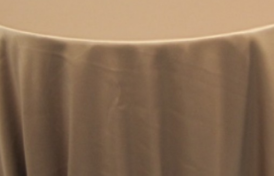 Tablecloth Satin Cafe Au Lait 120" Round