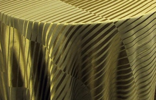 Tablecloth Soho Gold and Olive 120" Round