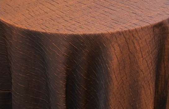 Tafetta Brown Crinkle 120" Round