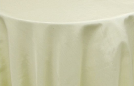 Tablecloth Moire Ivory 120" Round 