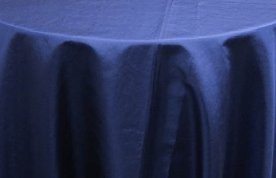 Tablecloth Moire Royal Blue 120" Round 