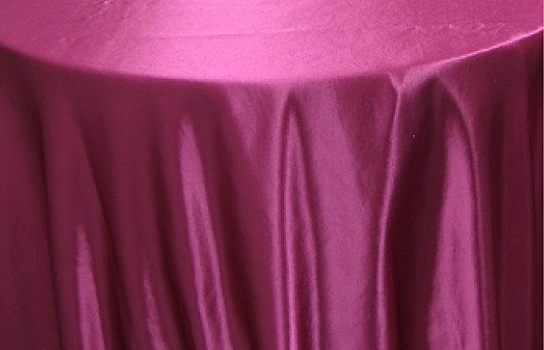 Tablecloth Moire Fuschia Shantung 120" Round