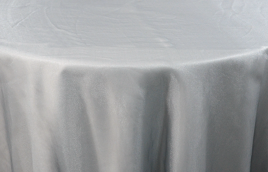 Tablecloth Organza Steel 120" Round