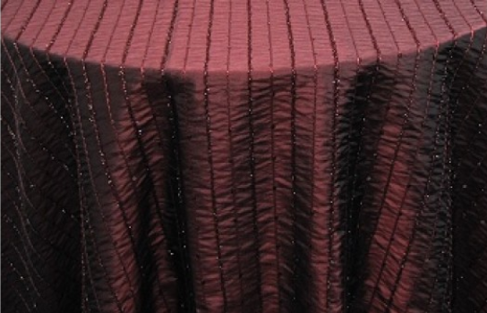 Tablecloth Sequin Burgundy 120" Round