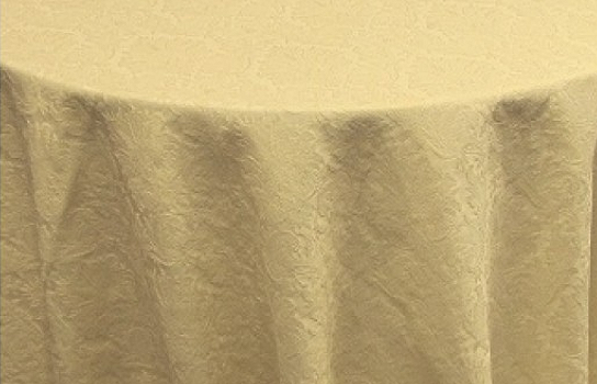 Tablecloth Brocade Ivory 120" Round