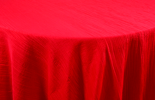 Tablecloth Delano Crushed Red 120" Round