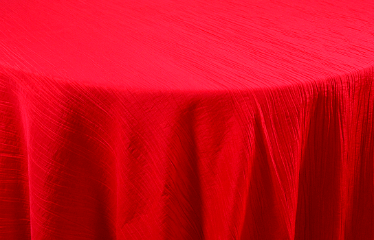 Tablecloth Delano Crushed Red 120" Round Tablecloth Delano Crushed Red 120" Round