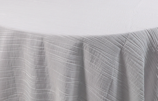 Tablecloth Delano Crushed White 120" Round Tablecloth Delano Crushed White 120" Round