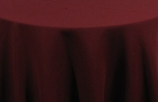 Tablecloth Burgundy Visa 120" Round 
