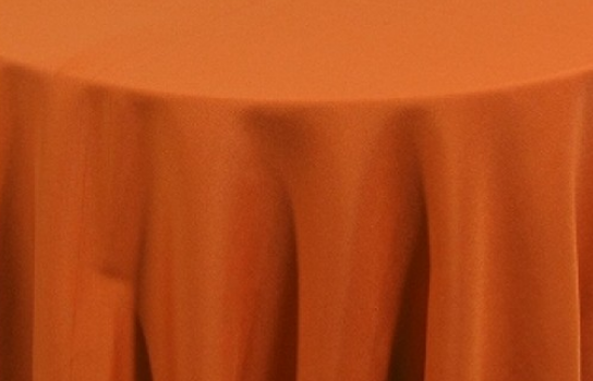 Tablecloth Orange 120" Round 