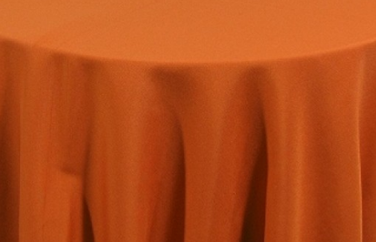 Tablecloth Orange 120" Round