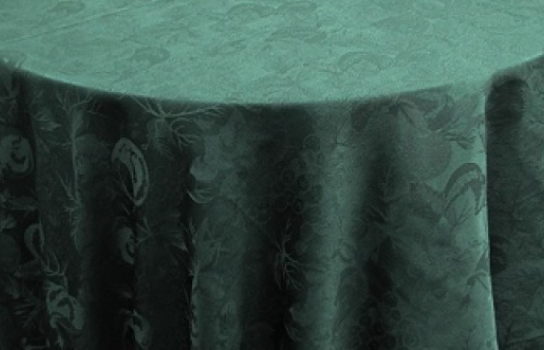 Tablecloth Damask Fr Green 120" Round