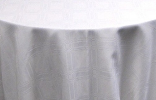 Tablecloth White Windom 120" Round 