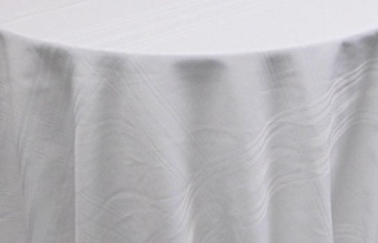 Tablecloth Plaid White 120" Round
