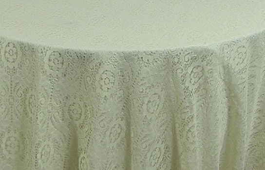 Tablecloth Ecru Lace 120" Round