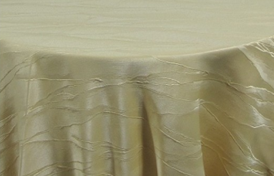 Tablecloth Elite Moire Light Gold Fr 120" Round