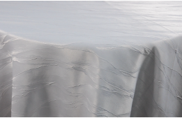 Tablecloth Moire Elite Silver and Grey Fr 120" Round