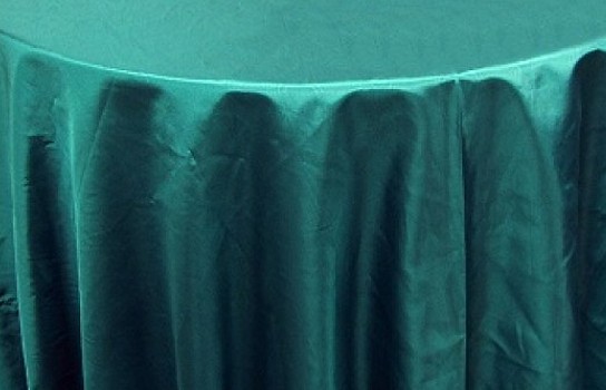 Tablecloth Moire Turquoise 120" Round