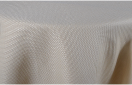 Tablecloth Burlap Butter 120" Round