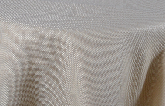 Tablecloth Burlap Butter 120" Round
