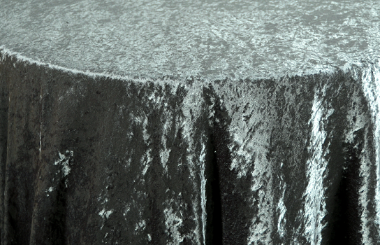 Tablecloth Velvet Charcoal 120" Round