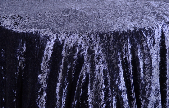 Tablecloth Velvet Navy Blue 120" Round
